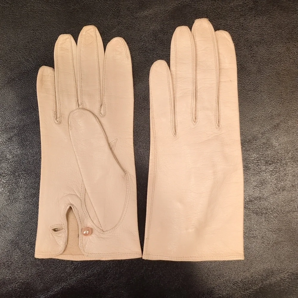 Vintage Stetson Leather Gloves Size 6.5